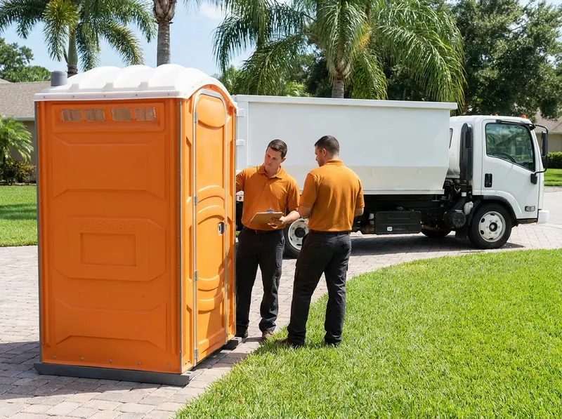 Deluxe Flushing Portable Toilet Rental in Tampa, FL