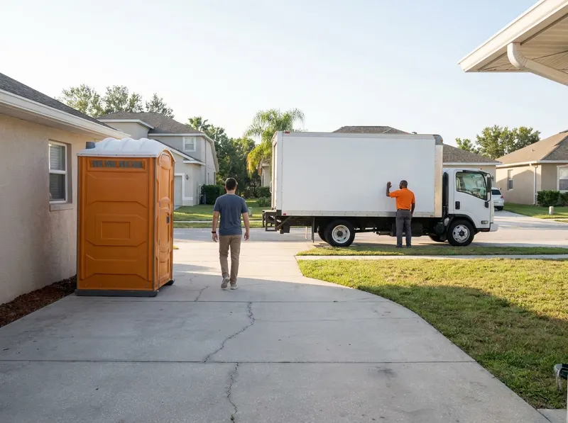 Long-Term Portable Toilet Rental With Scheduled Pump-Out in Tampa, FL